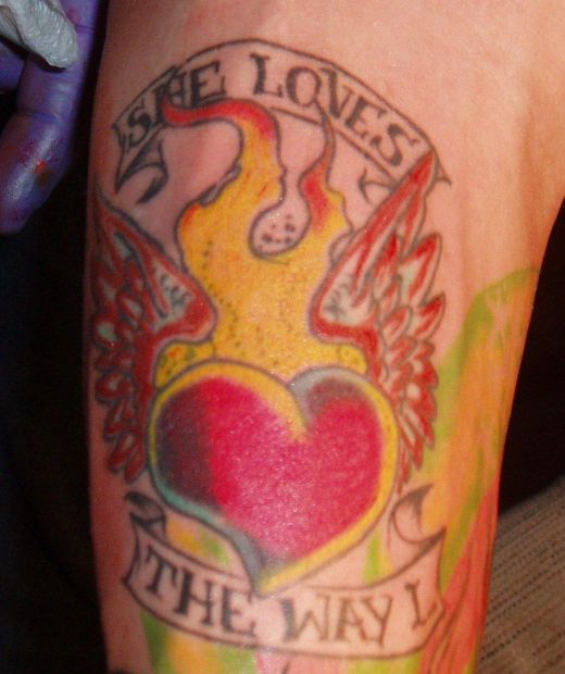 Heart tattoos designs for girls