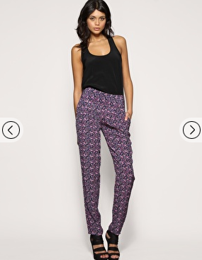 ditsy print trousers