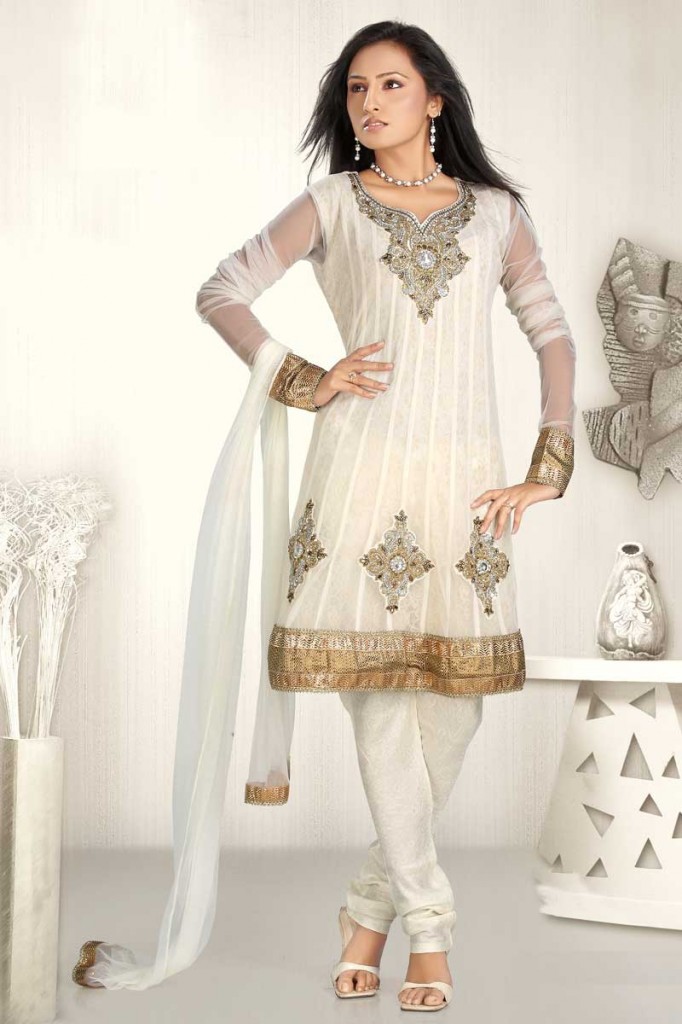 White Salwar Suits Designs: Latest Charming Dresses Collection ...