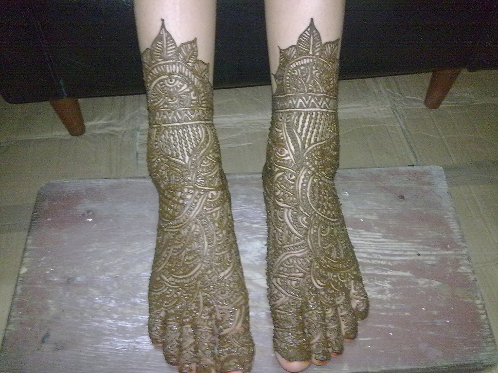 Foot Mehndi Design - YusraBlog.com