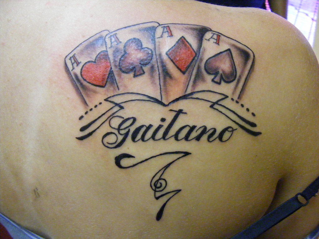 Unique Gambling Tattoo Designs for You Gambling Tattoo for Back ...