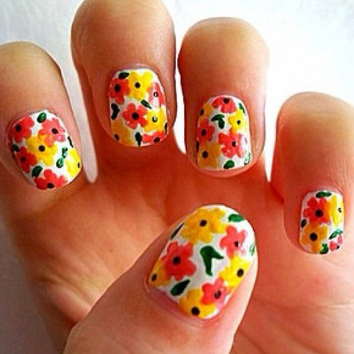 15 Eye-Refreshing Summer Nail Art Designs 2014 - YusraBlog.com